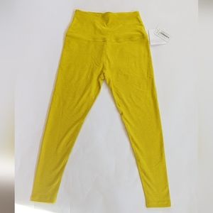 Beyond Yoga Legging Spacedye Midi High Waisted - Size Medium - Lemon Citron